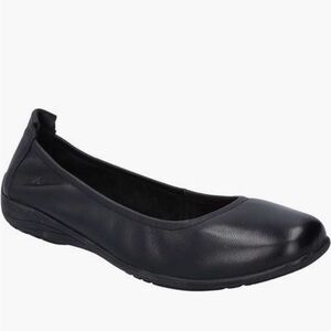 Josef Seibel Fenja 01 Black Leather Flats Size 37 or US 6.5-7
